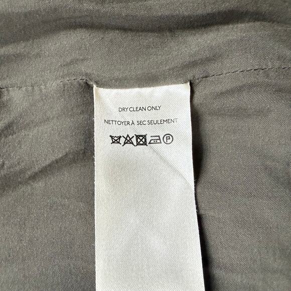 Maeve by Anthropologie Oversized Boucle Pea Coat SZ XL Brown Olive Wool Blend - Picture 8 of 12